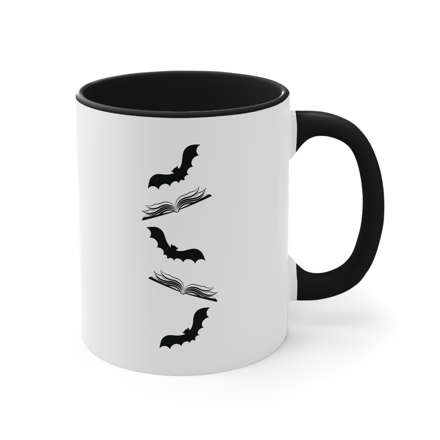 Librarian Misfits Punk Books Bats Coffee Mug, 11oz