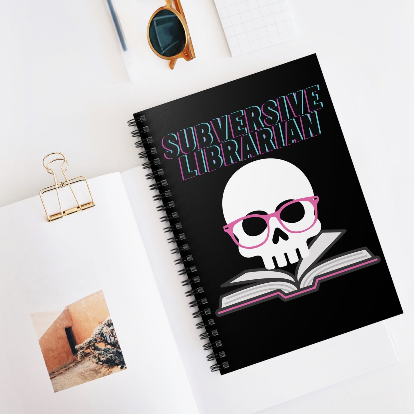 Subversive Librarian Spiral Notebook - Ruled Line