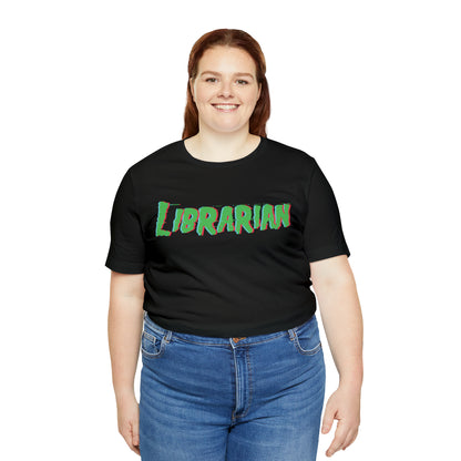 Misfits Punk  Librarian Unisex Jersey Short Sleeve Tee